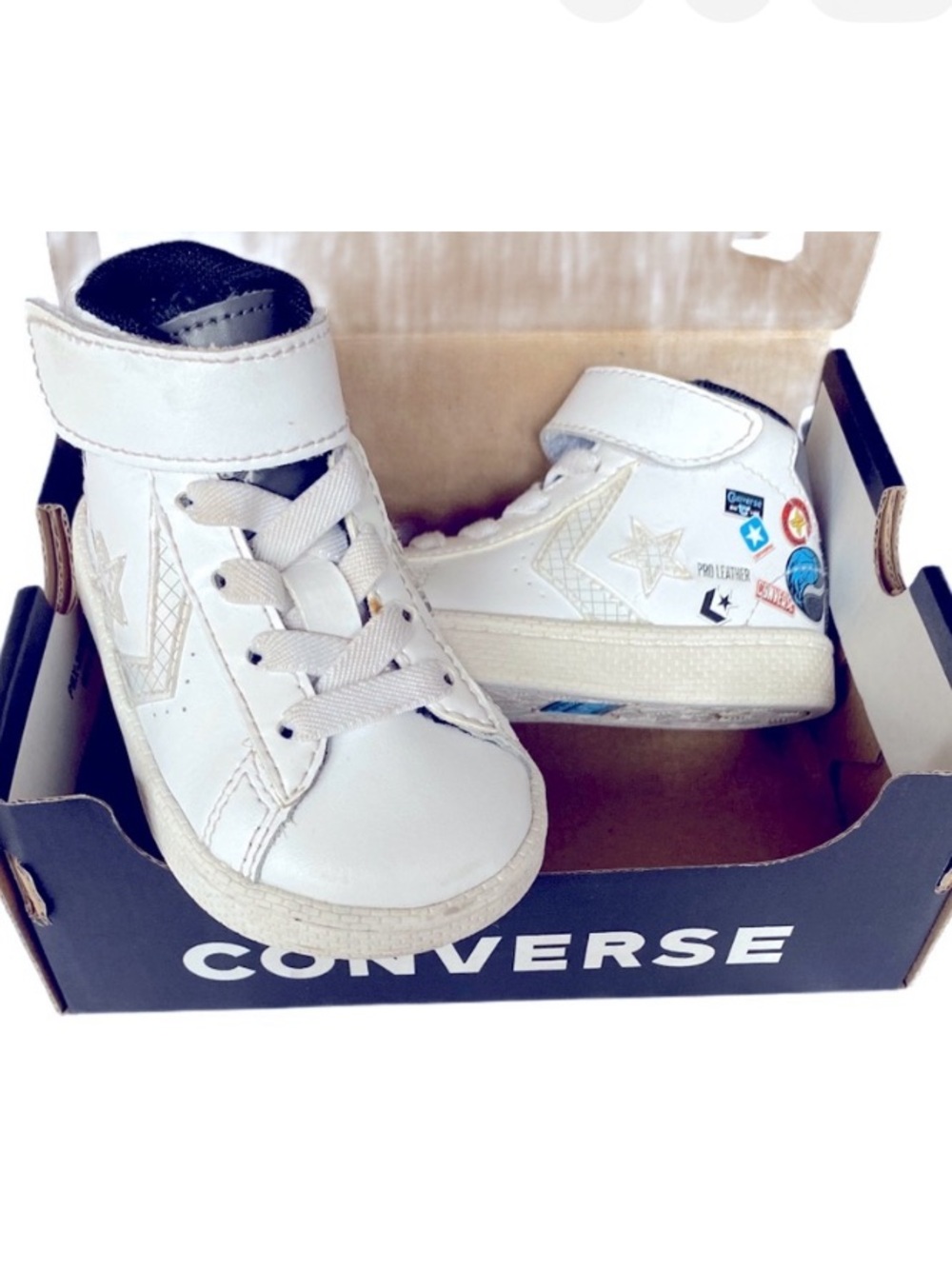 New Converse Pro Leather Jump Ball Toddler High Top Shoe Size 5 Toddler ✨